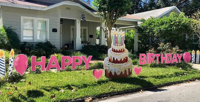 Large Greeting - One Day Rental